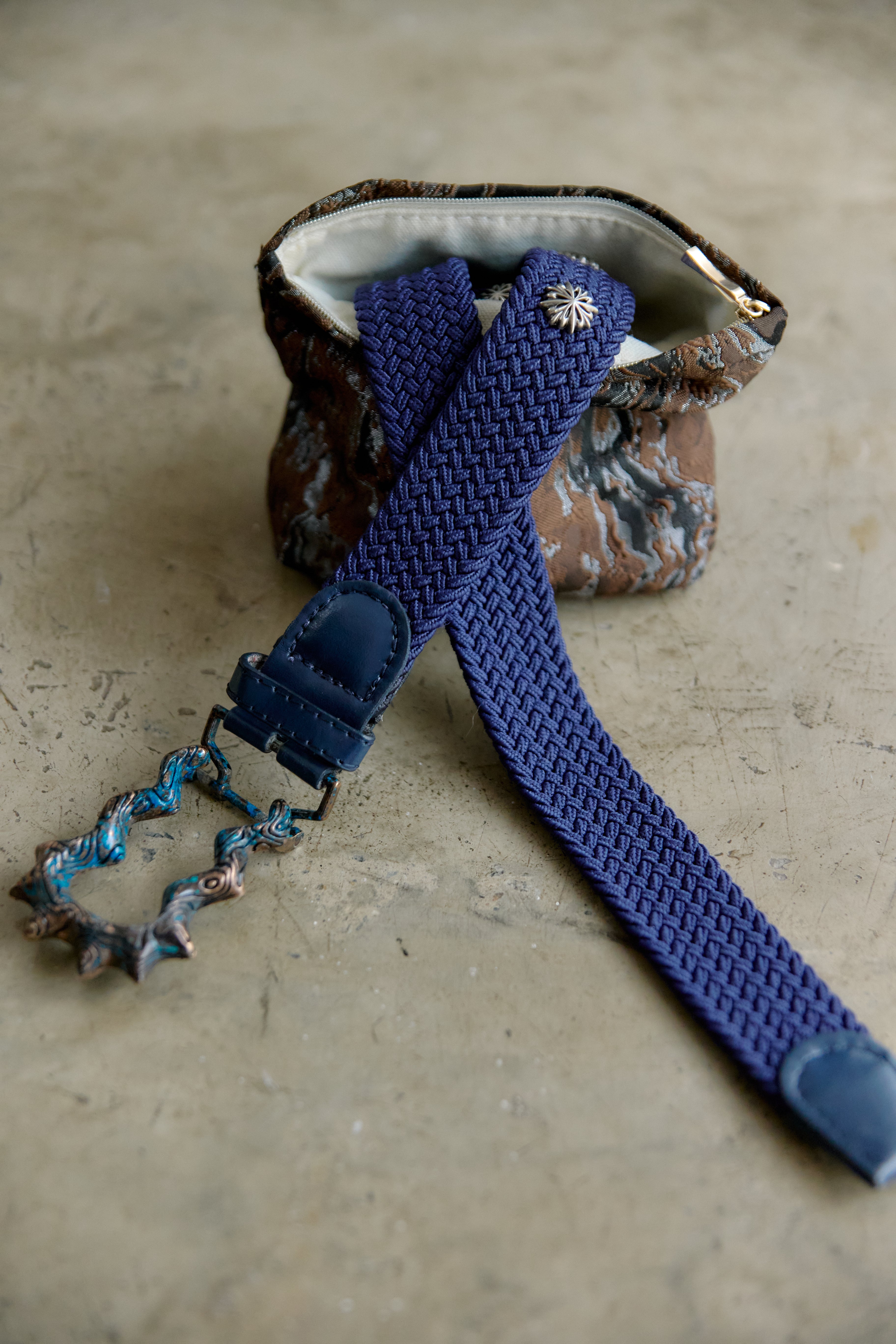 Blue Striped - HOLLOW Belt