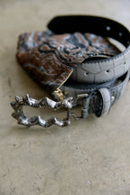 Grey Croc - HOLLOW Belt