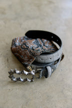 Grey Croc - HOLLOW Belt